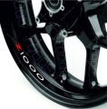Kawasaki Z 1000 green 2 wheel rim motorcycle decals fooqs