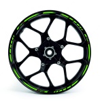 Adesivi per cerchioni F1 Kawasaki ZX 10R green 2