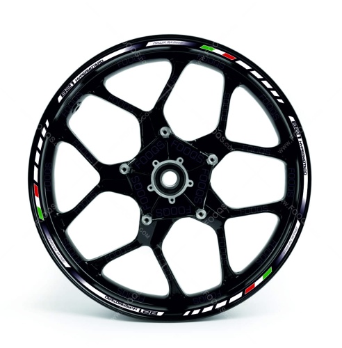 Ducati Hypermotard 821 white wheel rim sticker fooqs