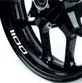 Ducati Hypermotard 1100 red wheel rim decals fooqs