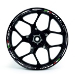 Adesivi per cerchioni F1 Ducati Hypermotard 1100 bianco