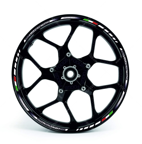 Ducati Hyperstrada 821 white wheel rim sticker fooqs