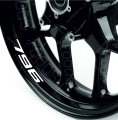 Ducati Monster 796 red wheel rim motorcycle decals fooqs