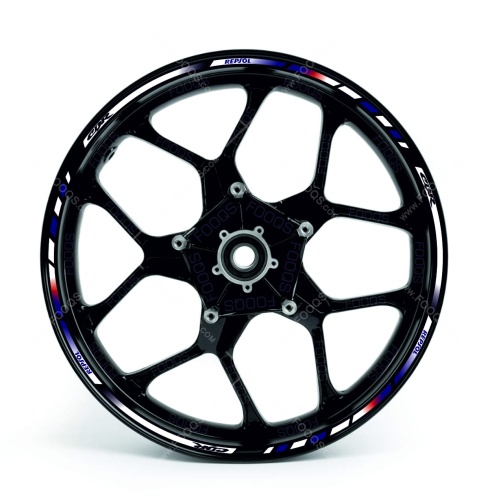 Honda CBR 954 RR repsol white blue wheel rim sticker fooqs
