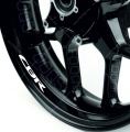 Honda CBR red 2 wheel rim motorcycle decals fooqs