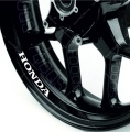 Honda universal red wheel rim motorcycle decals fooqs