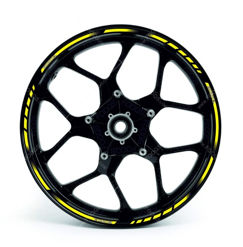 Honda universal yellow wheel rim motorcycle sticker fooqs