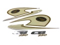 Honda CB 250 2001 black fooqs motorcycle stickers
