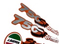 Laverda 750 S sport formula 1998 silver orange fooqs motorstickers naklejki