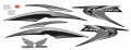 Honda CBF 125 2013 black fooqs motorcycle stickers