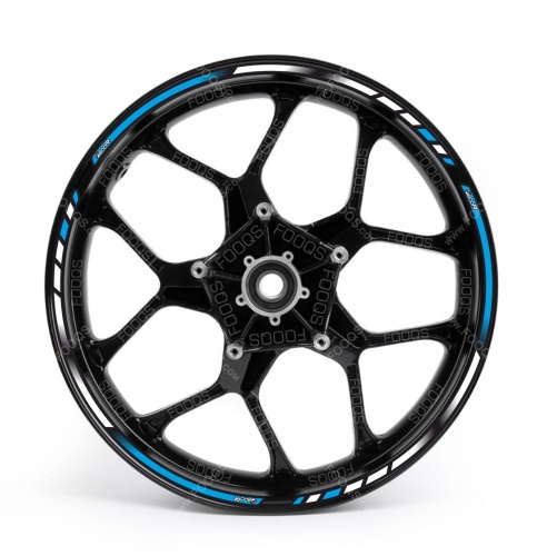 Bmw F 800 R blue motorcycle wheel rim sticker fooqs