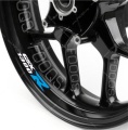 Suzuki GSX 1300 R Hayabusa blue wheel rim decals sticker fooqs