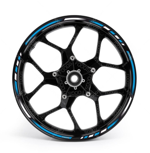 Suzuki GSX 1300 R Hayabusa blue wheel rim sticker fooqs
