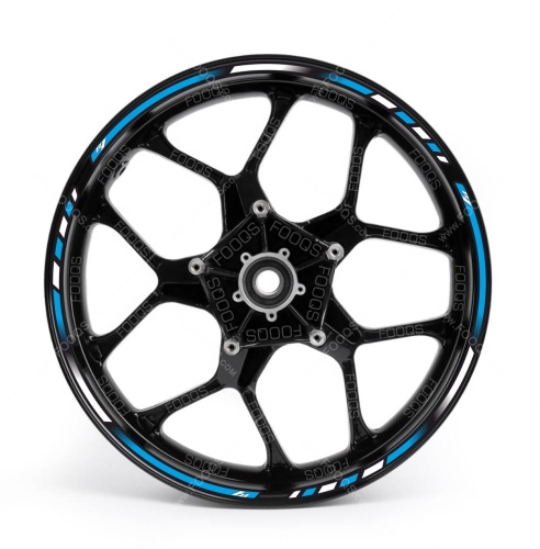 Yamaha R1 blue wheel rim motorcycle sticker fooqs