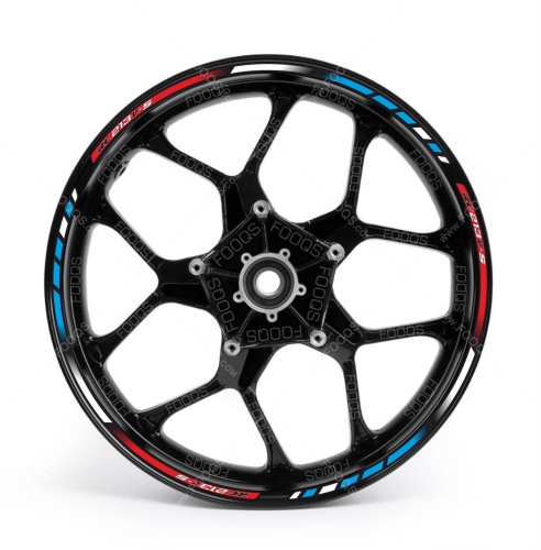 Honda RC 213 VS red white blue wheel rim motorcycle sticker fooqs