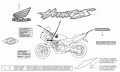 Honda CB 600 s hornet 2000 2003 fooqs naklejki decals