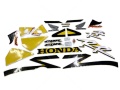 Honda CBR 954 RR 2003 yellow black fooqs motorcycle stickers oem parts