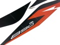 KTM Duke 890 R 2021 2022 white orange fooqs motorsticker naklejki oem parts