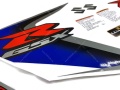 Suzuki GSXR 1000 2008 white blue fooqs motorstickers naklejki