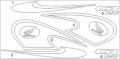Honda CB 250 2000 2001 black motorcycle stickers oem naklejki motordecals