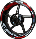 Naklejki na felgi ranty F2 Honda CBR 650 R red white