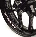 Yamaha TDM universal red motorcycle wheel rim decals fooqs