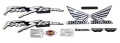 Honda VTR 1000 F Firestorm 2001 2002 navy blue fooqs motorcycle stickers