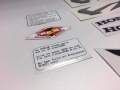 Honda VFR 800 V tec 2006 2010 silver fooqs motostickers naklejki
