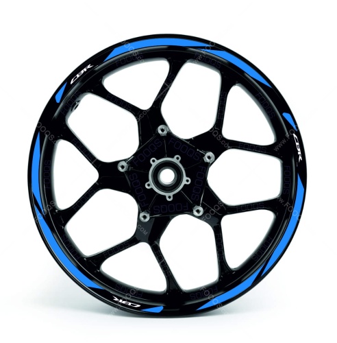 Honda CBR 1100 XX Blackbird blue wheel rim motorcycle sticker fooqs