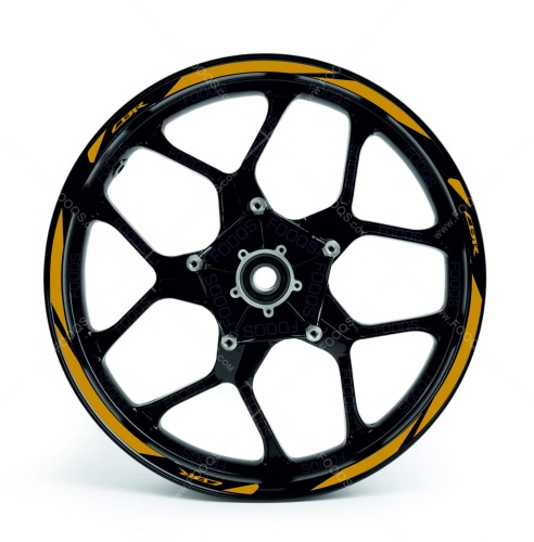 Honda CBR 1100 XX Blackbird gold wheel rim motorcycle sticker fooqs