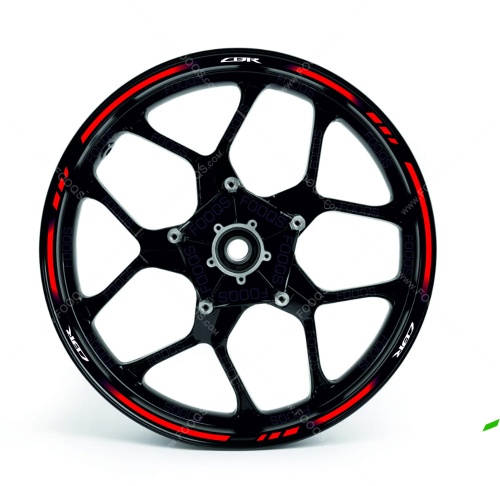 Honda cbr 600 f red wheel rim motorcycle stickers fooqs
