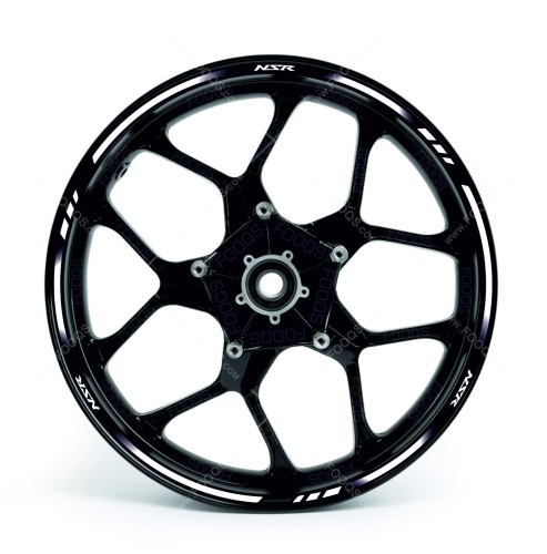 Honda nsr white wheel rim motorcycle stickers fooqs