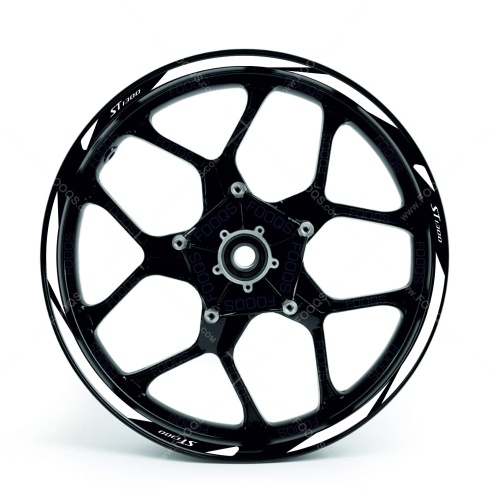 Honda st 1300 white wheel rim motorcycle stickers fooqs