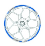 Adesivi per cerchioni F1 Honda XL Varadero argento blu