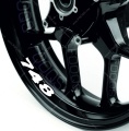 Ducati 748 yellow wheel rim motorcycle decals fooqs