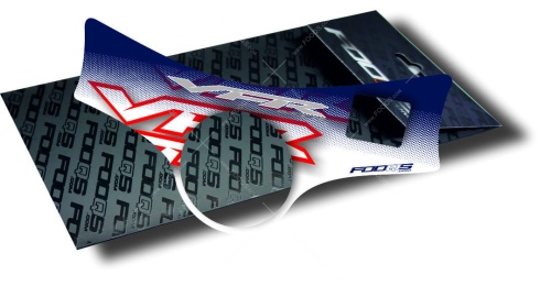 P1 Honda VFR white blue red fooqs yoke cover protector tankpad 3d aufkleber