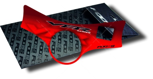 P1 Honda VFR red fooqs yoke cover protector tankpad 3d autocollant