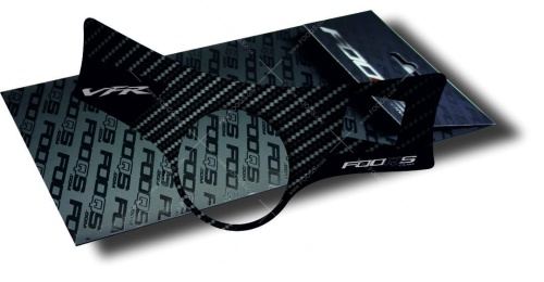 P1 Honda VFR black carbon fooqs yoke cover protector tankpad 3d aufkleber