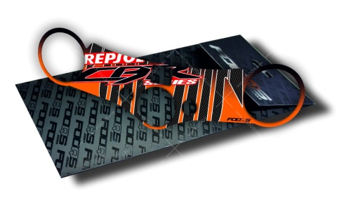 P1 Honda CBR Repsol orange fooqs yoke cover protector tankpad 3d autocollant