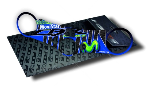 P1 Honda CBR Telefonica movistar fooqs yoke cover protector tankpad 3d naklejka
