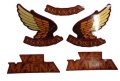 Honda VF 750C V45 Magna 1982-1988 burgundy fooqs naklejki motorstickers