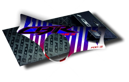 P1 Honda CBR Hrc fooqs yoke cover protector tankpad 3d sticker
