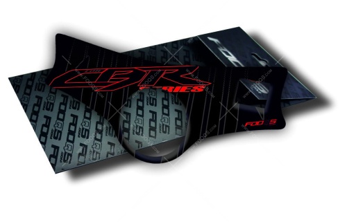 P1 Honda CBR black fooqs yoke cover protector tankpad 3d aufkleber