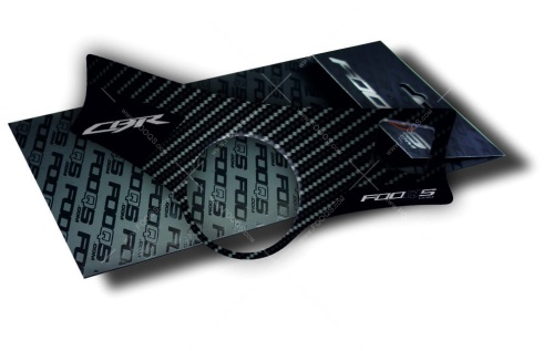 P1 Honda CBR black carbon fooqs yoke cover protector tankpad 3d autocollant