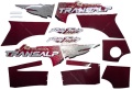 Honda xl 600 v transalp 1997 1999 red fooqs naklejki sticker decal