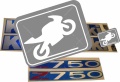 Kawasaki Z 750 2003 2006 blue fooqs motorcycle stickers adesivos