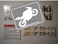 Kawasaki Z 750 2008 2009 blue fooqs motorcycle stickers naljepnice