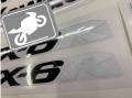 Kawasaki ZX6R 2007 2008 orange fooqs motostickers naklejki adhesivos moto