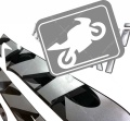 Kawasaki ZZR 1100 2000 black graphite fooqs motorsticker naklejki autocollant