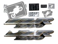 Kawasaki ZZR 1200 2002 2005 black fooqs motorcycle stickers motorfiets